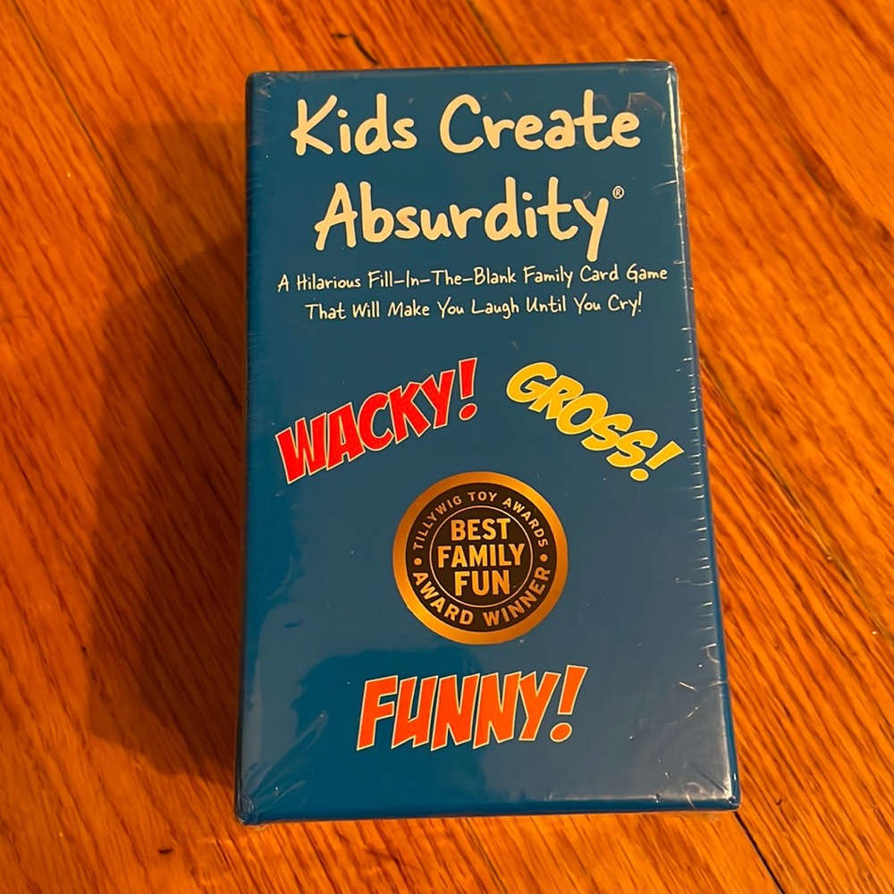 NIB “Kids Create Absurdity” family card game